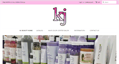 Desktop Screenshot of kjbeautystore.com