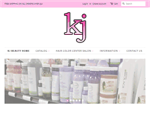 Tablet Screenshot of kjbeautystore.com